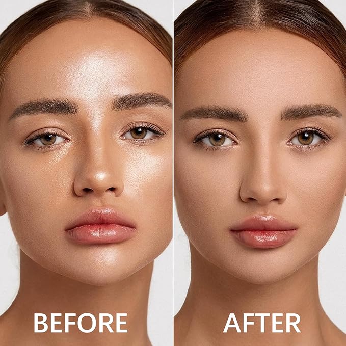 Oil Control Pressed Powder,Matte Setting Powder,Smooth Flawless Face Powder,Full Coverage,Waterproof Long Lasting,Lightweight Makeup Setting Foundation Compact Powder