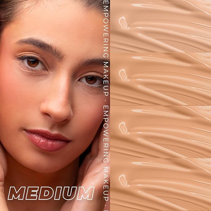 Oh My Clear Face Full Coverage Foundation for Oily & Acne Prone Skin, Salicylic Acid & Tea Tree Extract, Anti-Blemish Sensitive Skin Care, Organic & Oil-Free, 405 Buff Beige, 40 ml / 1.35 fl.oz