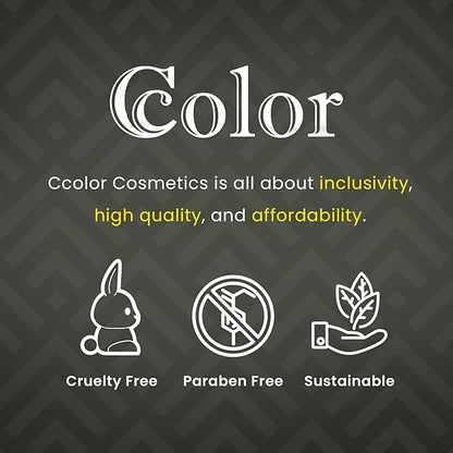 Ccolor Cosmetics - Savanna, 15-Color Eyeshadow Palette, Highly Pigmented, Long-Wearing, Easy-to-Blend, Warm Neutrals & Brown Mattes Eye Shadow, Professionally Formulated Eye Makeup