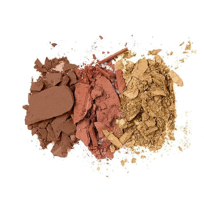 Black Radiance True Complexion Loose Setting Powder Banana 0.64 Ounce and Contour Palette Medium to Dark 0.38 Ounce