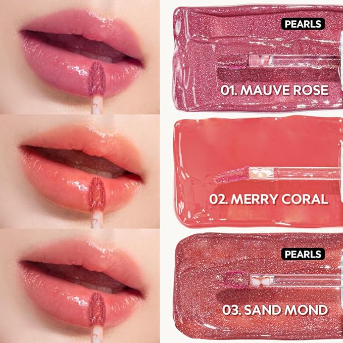 TIRTIR Waterism Tinted Lip Gloss #02 Merry Coral, 0.14 Fl Oz – Kiss Ready Lipgloss, 12H Long Lasting Non Sticky Natural Tinted Glow Korean Multiuse Cheek and Lip Tint for Women gift