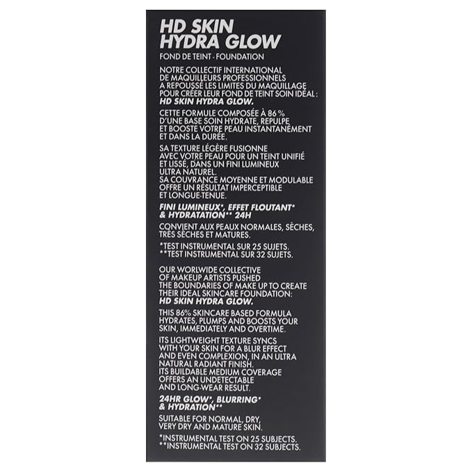 HD Skin Hydra Glow - 1N10 Ivory by Make Up For Ever for Women - 1 oz Foundation