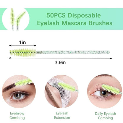 Premium Lash Shampoo and Cleanser Kit with Lash Fan, 60ml Eyelash Foam Cleanser, Facial Cleansing Brush, Eyelash Brush and Wash Bottle for Eyelash Extensions - Effective Eyelash Cleaning Solution