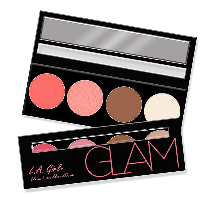 L.A. Girl Beauty Brick Blush Collection, Glam, 1 Count