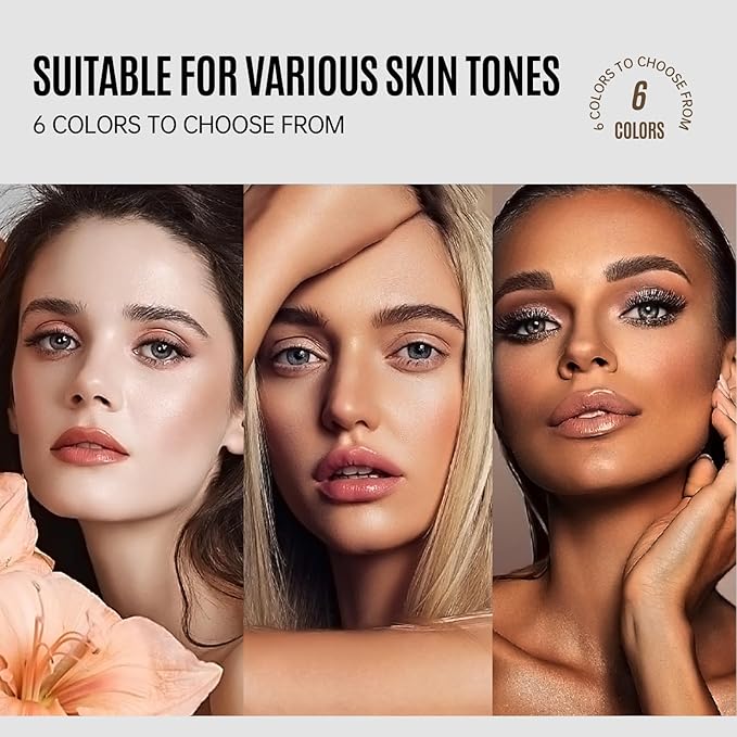 LAMUSELAND Full Coverage Foundation Makeup, Matte Liquid Waterproof Long-lasting Oil-free Foundation Stick Concealer for All Skin (05, M)