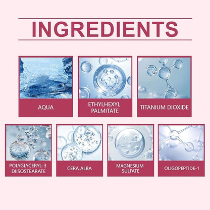 Peptide Bounce Foundation, Hydrating,The Moisturizing Concealer, Age-Defying Foundation, long-lasting, providing concealer, the skin and brightening the complexion (Natural Color)