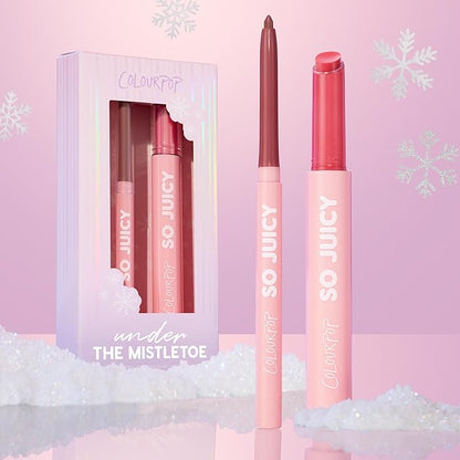 ColourPop Under the Mistletoe So Juicy Plumping Gloss Balm & Plumping Liner Kit (2 Count)