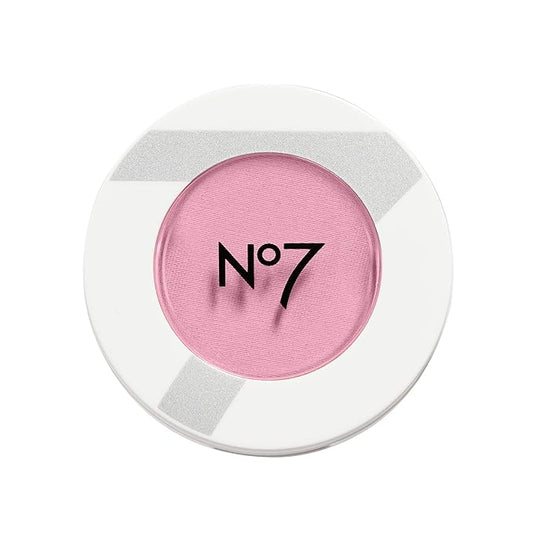 No7 Matte Powder Blush - Damson Mist - Loose Blush Makeup Palette for Instant Flush of Color - Makeup Powder for Face with Skin Conditioning Vitamin E (3g)