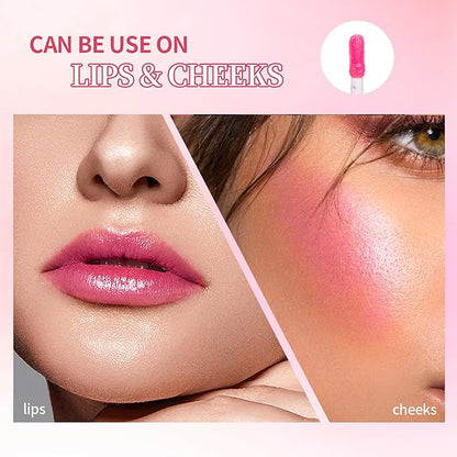 Lip Serum, Moisturizing Hydrating, Long Lasting Revitalizing, Lip Serum Oil with Organic Matter, Lightweight Texture, for Youthful and Radiant Look, Makeup Cosmetic