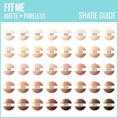 Maybelline New York Fit Me Matte & Poreless Foundation 100 Warm Ivory 30ml