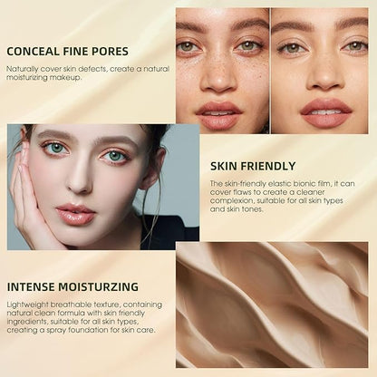 Mushroom Head Air Cushion CC Cream - Long-Lasting & Brightening BB Cream Foundation for Mature Skin, Waterproof & Moisturizing Full Coverage Self Adjusting Concealer for Even Skin Tone (Buff Beige)