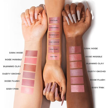 FOCALLURE Cream Blush Makeup,Buildable Blush Stick for Cheeks,Matte and Dewy Finish,Long Wearing,Easy Application,Lightweight Multi Stick,DARK ROSE