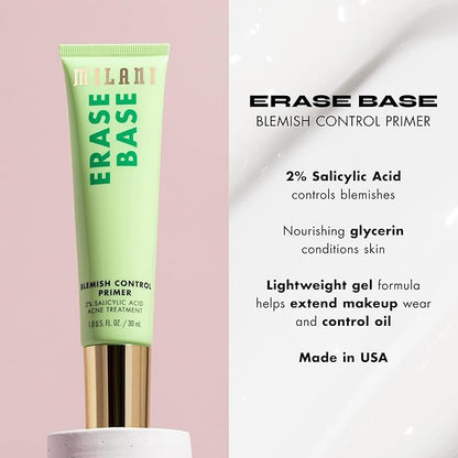 Milani Face Primer for Makeup (Blemish Control, 1.0 Fl. Oz)