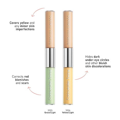 Physicians Formula Cream Dual-Ended Concealer Stick Green/Light, Neutralizing, Dark Circles, Scars, Blemishes, Eyes