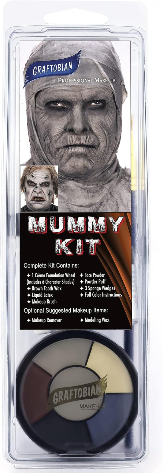 Graftobian Professional Mummy/Ghoul Complete Make-up Kit with Instructions