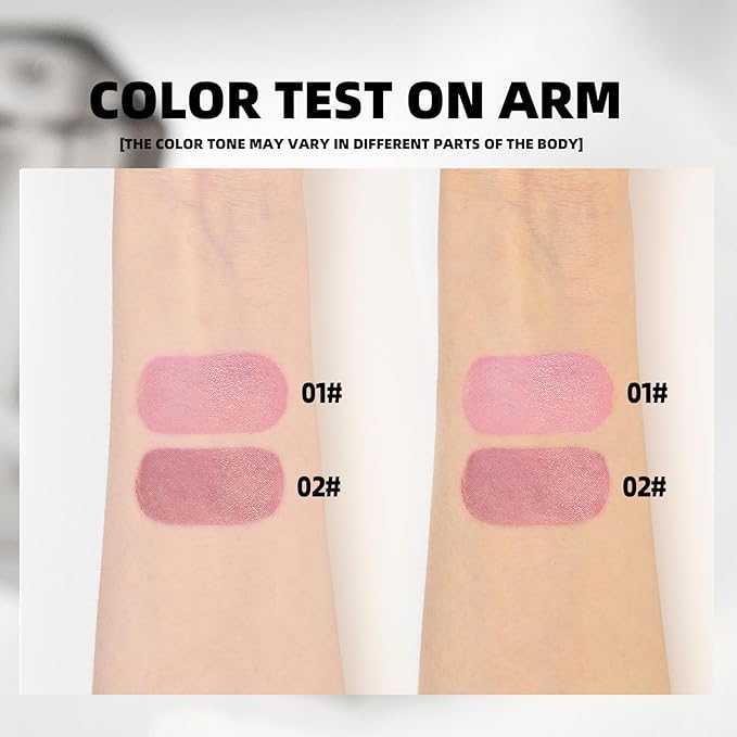 PH Adjusting Lip & Cheek Tint – Temperature Color Change Instaph Lipstick, Hydrating & Long-Lasting, Natural Glow Blush & Lip Color, Buildable, Non-Sticky, Moisturizing Lip & Cheek Stain (02, 1)