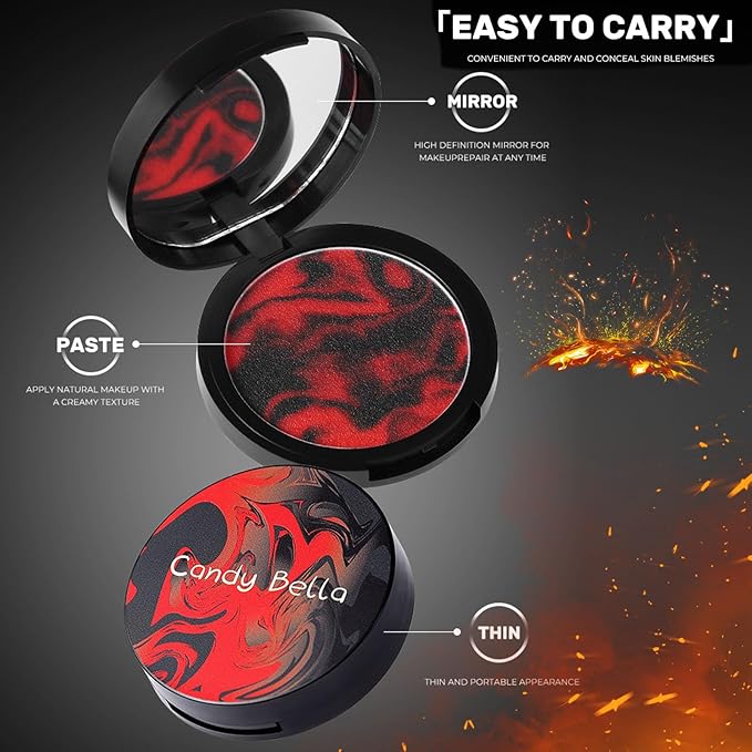 Jelly Pressed Powder, Oil Control Setting Powder, Matte Smooth Finishing Powder, Powder-free Lightweight Foundation Powder with Puff for Smooth and Delicate Skin
