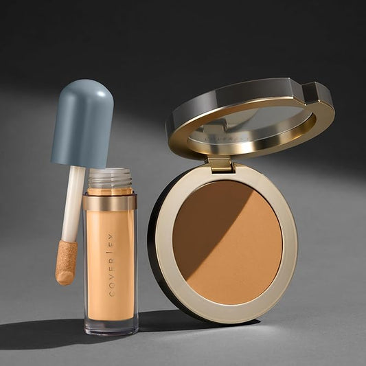 Cover FX Discoloration Kit: Total Coverage Cream Foundation - T3 + Skin Discovered Longwear Concealer, T3 - Full Coverage