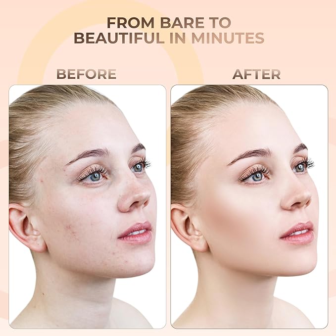 LIGHT Foundation (30g Full Size Sifter Jar) Matte Mineral Makeup Loose Powder Bare Face Full Coverage Long Lasting All Natural Noncomedogenic for All Skin Types Airbrushed Finish SPF 30