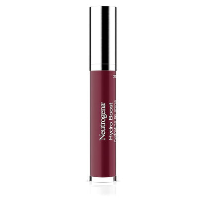Neutrogena Hydro Boost Moisturizing Lip Gloss, Hydrating Non-Stick and Non-Drying Luminous Tinted Lip Shine with Hyaluronic Acid to Soften and Condition Lips, 100 Soft Mulberry, 0.10 oz