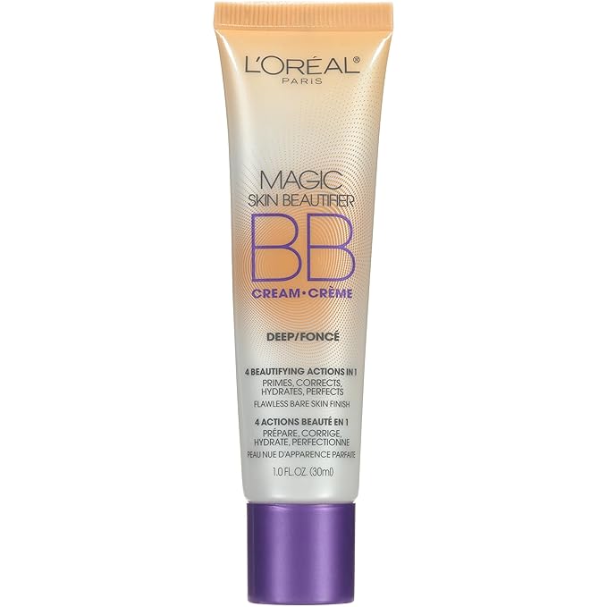 L'Oreal Paris Makeup Magic Skin Beautifier BB Cream Tinted Moisturizer, Deep, 1 fl oz, 1 Count