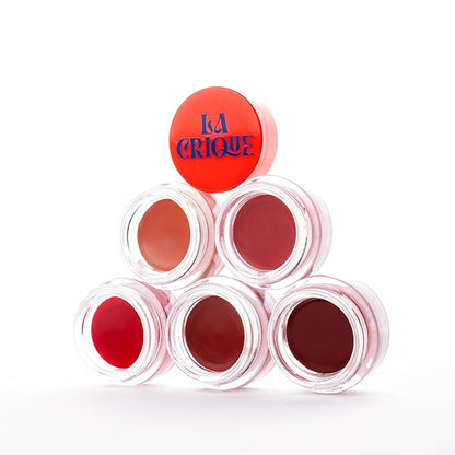 Lip and Cheek Balm - Cream Blush & Tinted Lip Balm - Infused with Hyaluronic Acid + Vitamin C - LightWeight Cream Makeup and Skincare - 99% Natural Ingredients - Vegan – Garnet