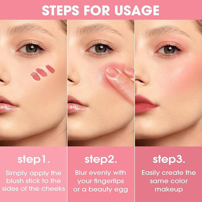 Jolilab Liquid Blush - High Pigment, Long - Lasting, Buildable Color for a Natural Glow（06#）