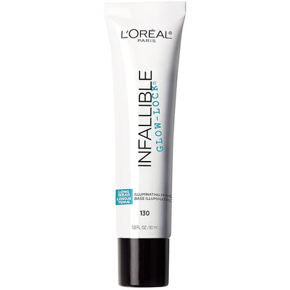 L'Oreal Paris Makeup Infallible Pro Glow-Lock Longwear Illuminating Face Primer, 1 Ounce