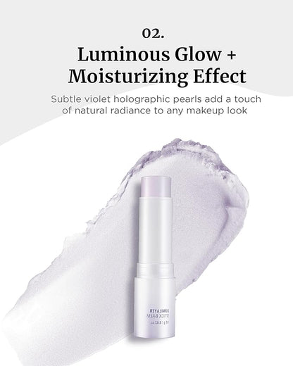 VDL Lumilayer Glow Stick Balm - Highlighter for Radiant Complexion. Lit-from-Within Glow. Stick-Type Luminizing Balm (0.42 oz) | Korean Makeup