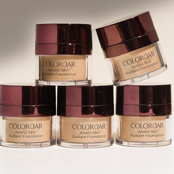 Amino Skin Radiant Foundation - Liquid Foundation Makeup - Medium to Full Buildable Coverage Hydrating Foundation - 004 Rose Mild - 0.5 oz