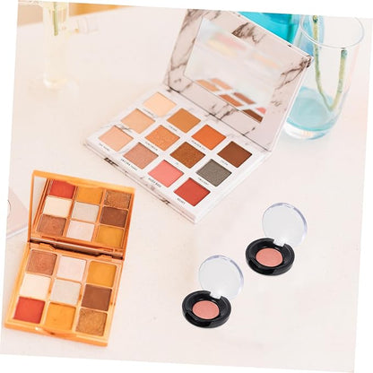 8pcs Eye Shadow Blank Empty Case - DIY Makeup Palette With Pans for Blush and Eyeshadow - Mini Plastic Travel Box With Cover