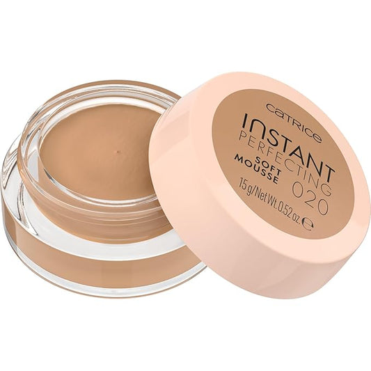 Catrice | Instant Perfect Soft Mousse | Color Correcting, Medium-Buildable Coverage, Visibly Blurs Pores | Vegan & Cruelty Free (020 Neutral Beige)