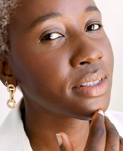 Ere Perez - Natural Oat Milk Liquid Foundation | Breathable, Buildable, Med-Full Coverage, Dewy | Peach Extract, Vitamin E | Vegan, Cruelty-Free, Clean Beauty (Dolce | dark warm, 1 fl oz | 30 ml)