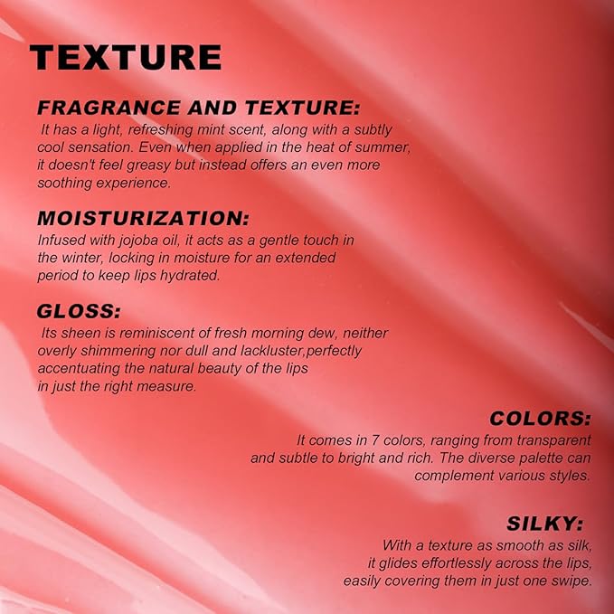 YOUNG VISION Lip Glow Oil, Lip Gloss with Jojoba Seed Oil, Moisturing and Plumping,0.20 fl oz(Pack of 1)