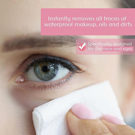 Air Jungles Makeup Remover Wipe 25 Counts, Extra Large 6" x 8", Fragrance-Free, Gently Removes Makeup and Oil, Face Cleansing Wipes, Alcohol Free