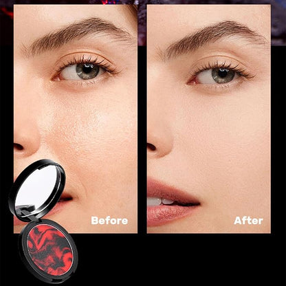 Jelly Pressed Powder, Oil Control Setting Powder, Matte Smooth Finishing Powder, Powder-free Lightweight Foundation Powder with Puff for Smooth and Delicate Skin