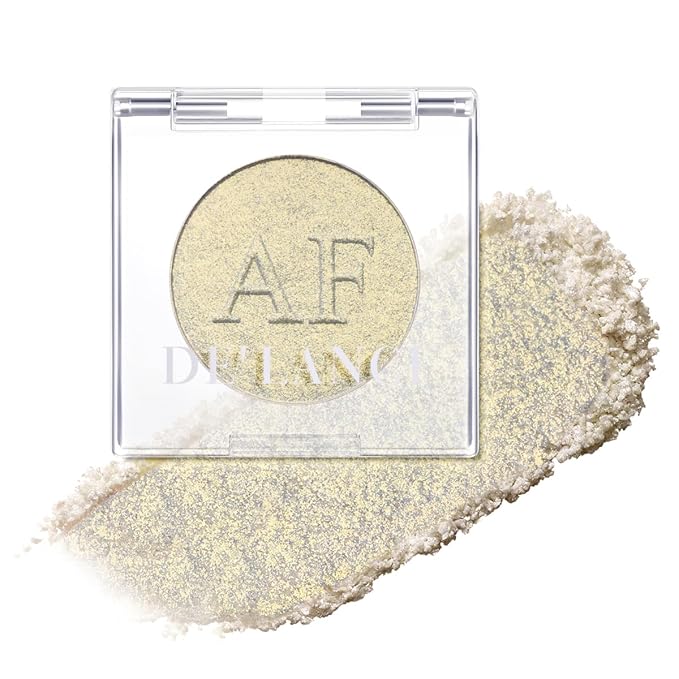 ecofavor Highlighter Makeup Palette, Long Lasting New Formula, Dazzling Yellow-Gold Shimmer, Sheer Gold Base, Ideal for Face and Body Contour and Cheek Highlight (#03) Yellow-Gold Dazzling Shimmer,#3