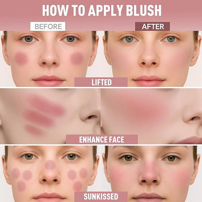 FV Liquid Blush, Long Lasting Buildable Cream Cheek Tint with High-Pigment Color, Weightless Blendable Formula for Natural Dewy Finish (Courage)
