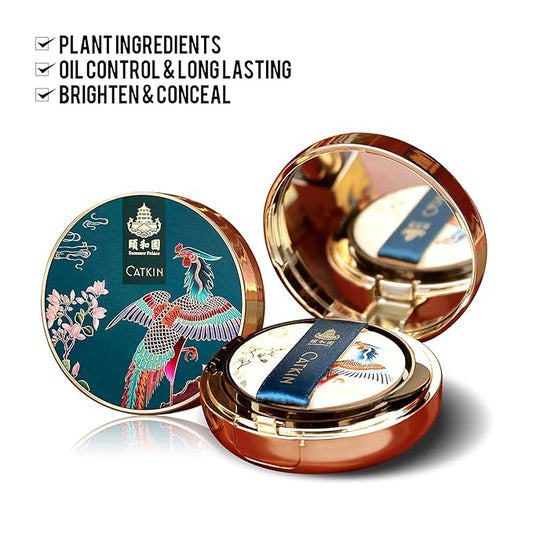 CATKIN 3Pcs Makeup Set Includes BB Cream Air Cushion Foundation C01, Matte Lipstick CO157 and Eyeshadow Palette C08