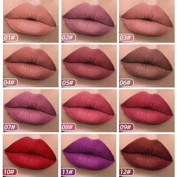 Velvet Matte Liquid Lipstick Makeup Long-Lasting and Waterproof Wear, Instant Shine Non-Stick Cup Lip Gloss,(Bright Pinky.08)