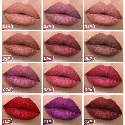 Velvet Matte Liquid Lipstick Makeup Long-Lasting and Waterproof Wear, Instant Shine Non-Stick Cup Lip Gloss,(Bright Pinky.08)