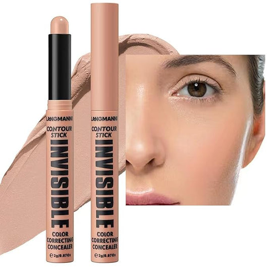 2 in 1 highlighter stick makeup Face Shaping Contouring Stick Natural Coverage Brightening Lightweight Moisturizing Long Lasting Waterproof # 04