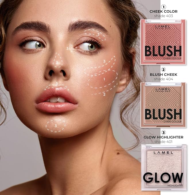 Blush Cheek Taupe Color Mini - Natural, Lightweight, Smooth, Blendable Powder - Shading & Contouring - 4 Universal Shades Powder Blush - Cruelty Free - № 404 (Taupe) - 3.8g / 0.13