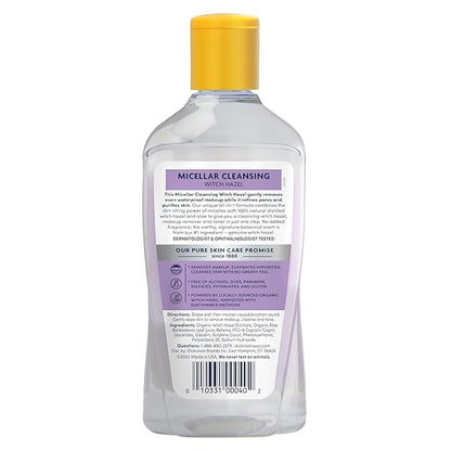 Dickinson's Micellar Cleansing Witch Hazel, An All-in-1 Makeup Remover, Pore Refiner, Skin Cleanser and Toner; Alcohol Free with Aloe, for Sensitive Skin, 16oz (Pack of 2)