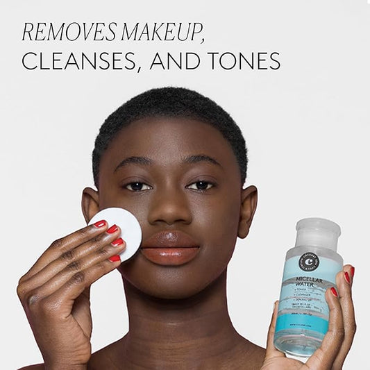 COCUNAT | Micellar Water 3-in-1 | Cleans, Tones and Removes Make-Up | Made with Aloe Vera & Lavender | All Skin Types | Silicone-Free & Paraben-Free | 200 ml