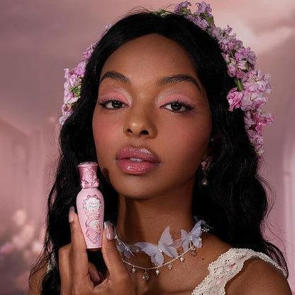 Flower Knows Midsummer Fairytales Coating Lip Lacquer,Glowy Non-Fading Lip Gloss,Hydrating Tinted Lip Oil for Girls&Women,Vegan & Cruelty Free,0.17Fl Oz(G06 Bluebell)