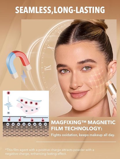 SHEGLAM Skin Magnet High Coverage Foundation Stick Longwear Medium Face Makeup for All Skin Types-Porcelain