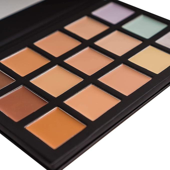 SHANY Cream Concealer Foundation Color Corrector Makeup Palette with Mirror - 12 Color Cosmetics Palette - CONCEALER