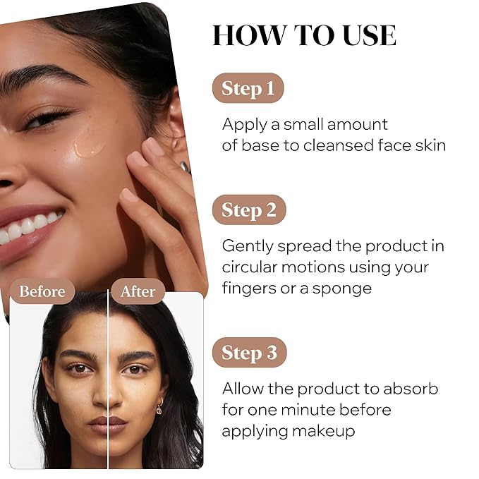 Pro Silicone Face Primer – Instantly Blurs Pores, Hydrates & Smooths Skin, Makeup Base for Flawless Finish, Oil-Free, Lightweight Cream, Vegan & Cruelty-Free