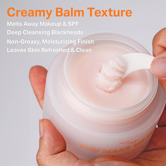 You Make Me Melt Cleansing Balm, Waterproof Makeup Remover, Face Cleanser, Oil Based Cleanser, Korean Skincare